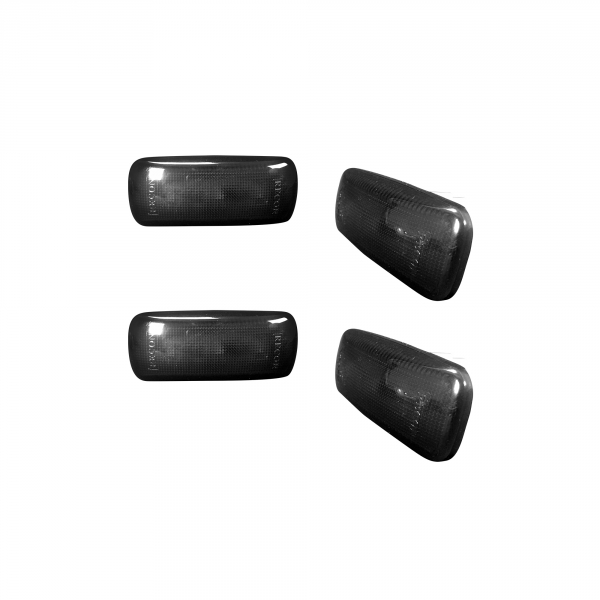 Image 1 for Recon 264137BK Smoked 4-PC LED Dually Fender Lights